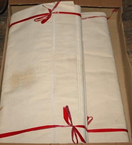 2 pairs of French Provincial metis sheets (unused)